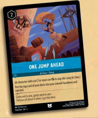 action song card lorcana tcg 