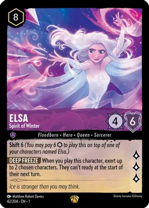 Elsa - Spirit of Winter card effect