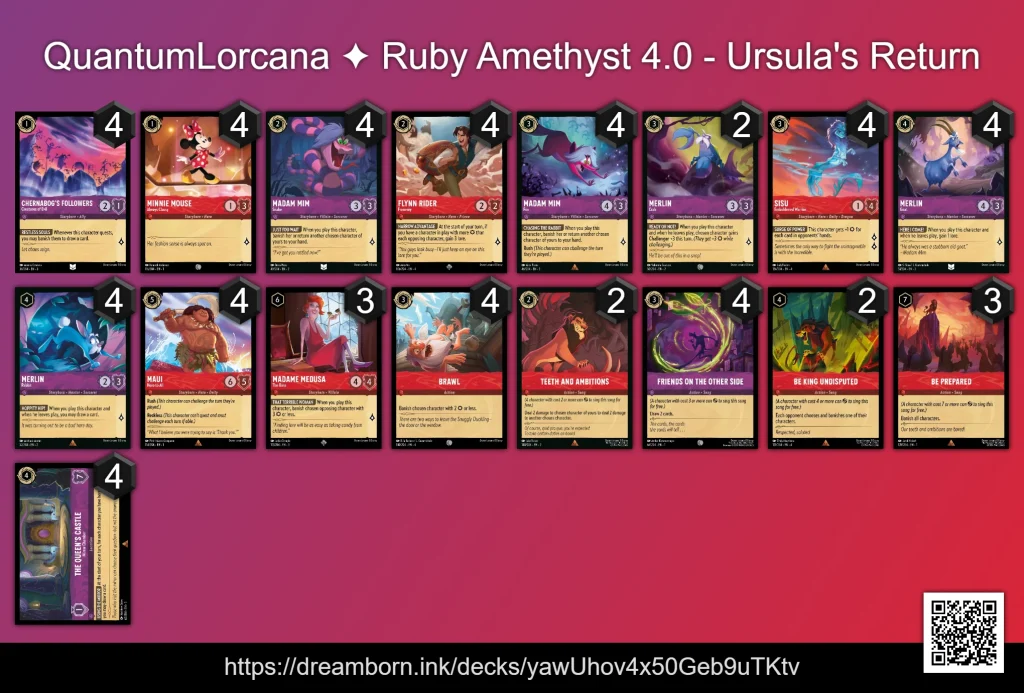 ruby amethyst deck lorcana